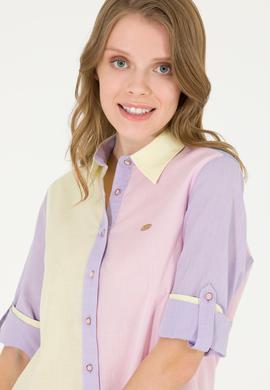 Kadın Manolya Uzun Kollu Gömlek - 50264059011