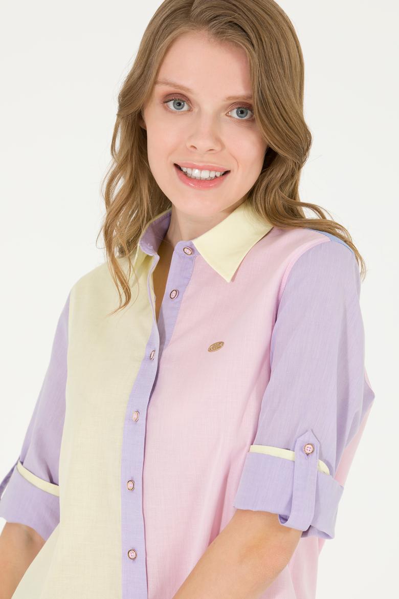 Kadın Manolya Uzun Kollu Gömlek - 50264059011