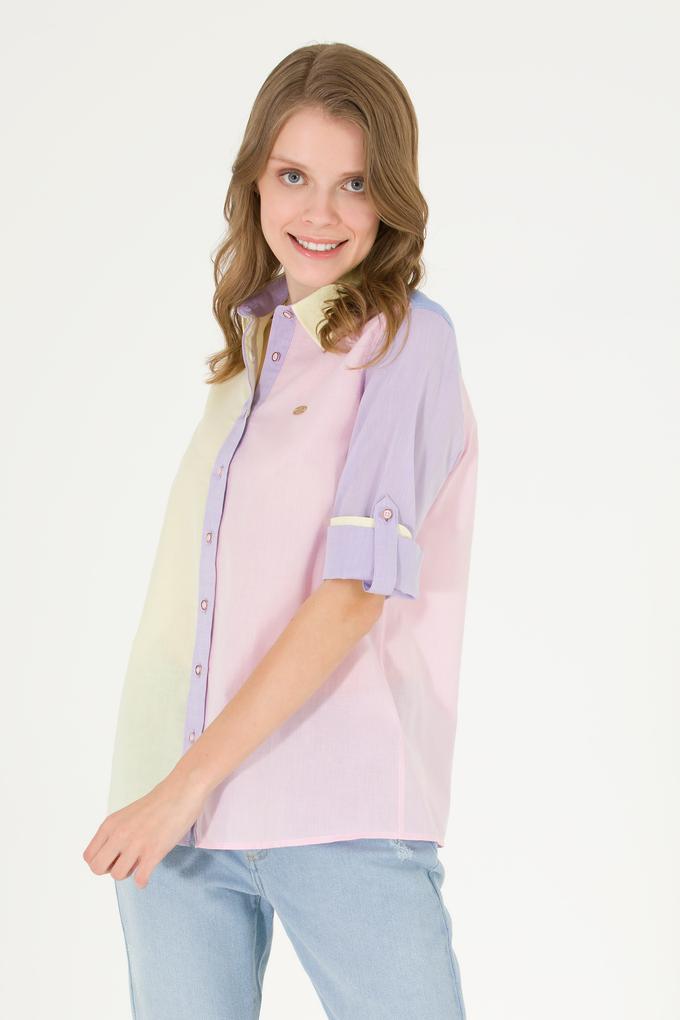 Kadın Manolya Uzun Kollu Gömlek