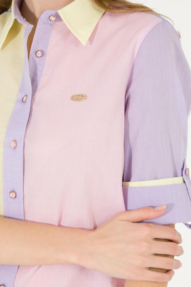 Kadın Manolya Uzun Kollu Gömlek - 50264059011