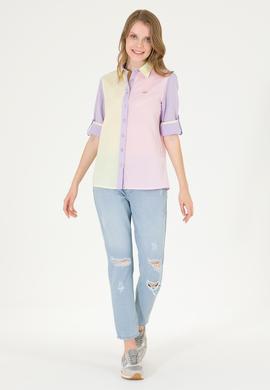Kadın Manolya Uzun Kollu Gömlek - 50264059011
