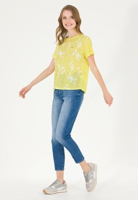 Kadın Mavi Mom High Waist Fit Jean Pantolon - 50266288003