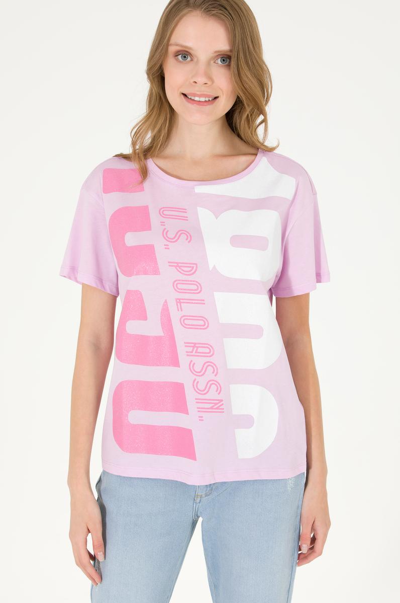 Kadın Manolya Bisiklet Yaka Tişört