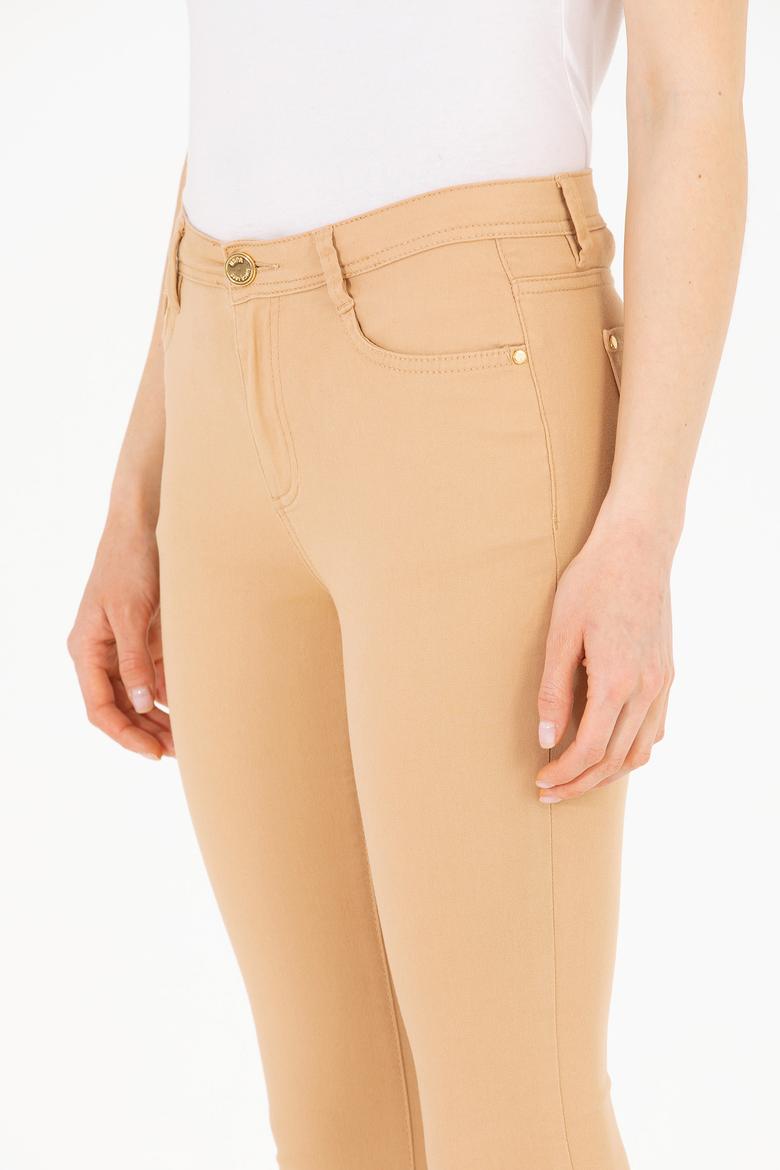 Kadın Camel Toothpick Fit Pantolon - 50263208007
