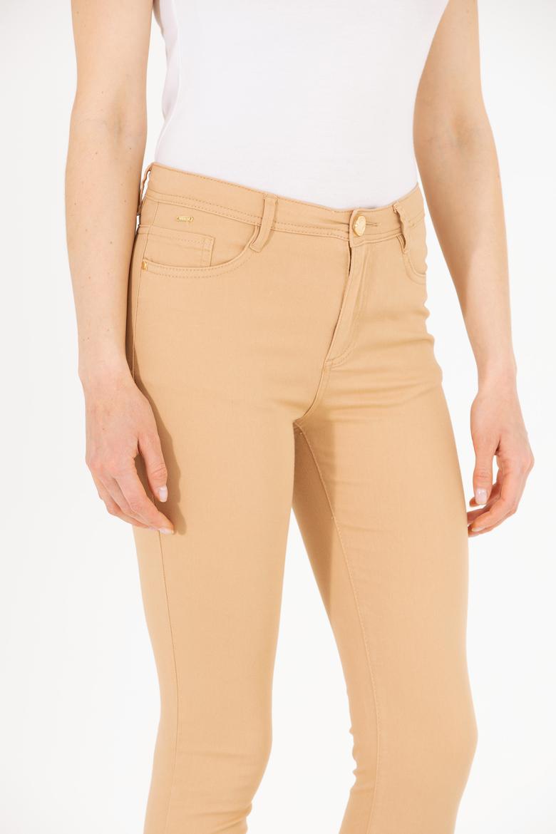 Kadın Camel Toothpick Fit Pantolon - 50263208007