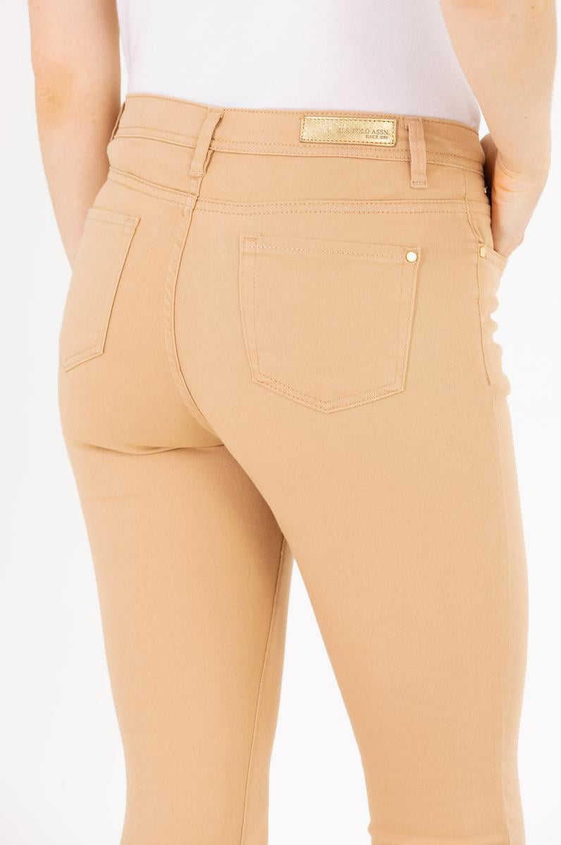 Kadın Camel Toothpick Fit Pantolon