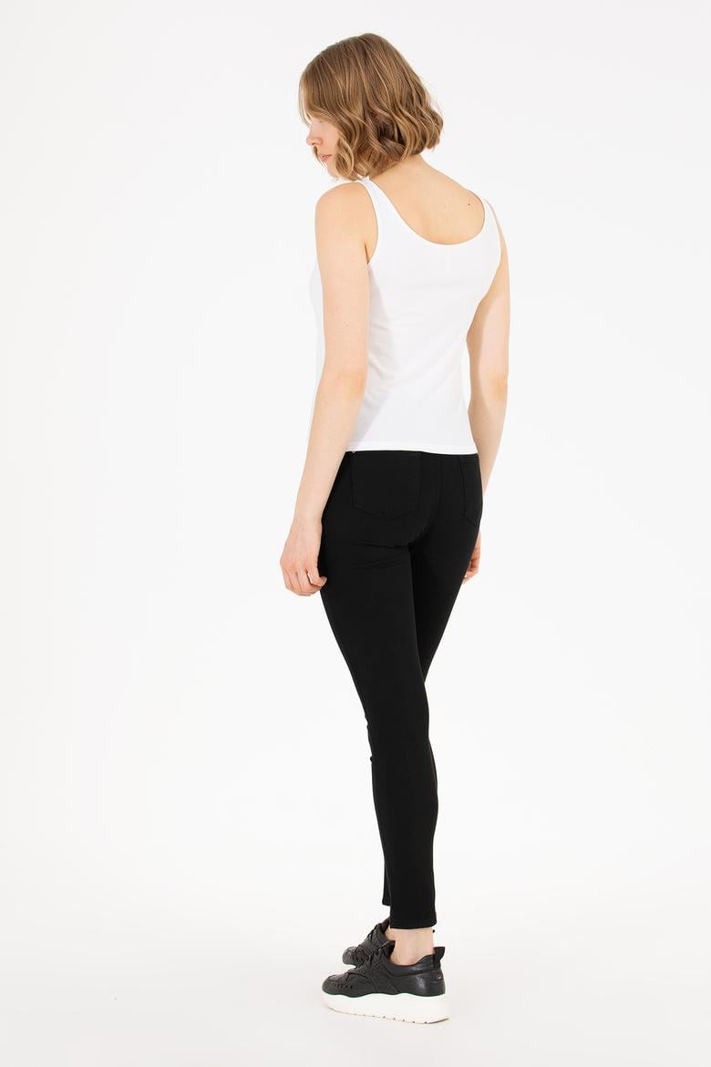 Kadın Siyah Toothpick Fit Pantolon - 50263208020