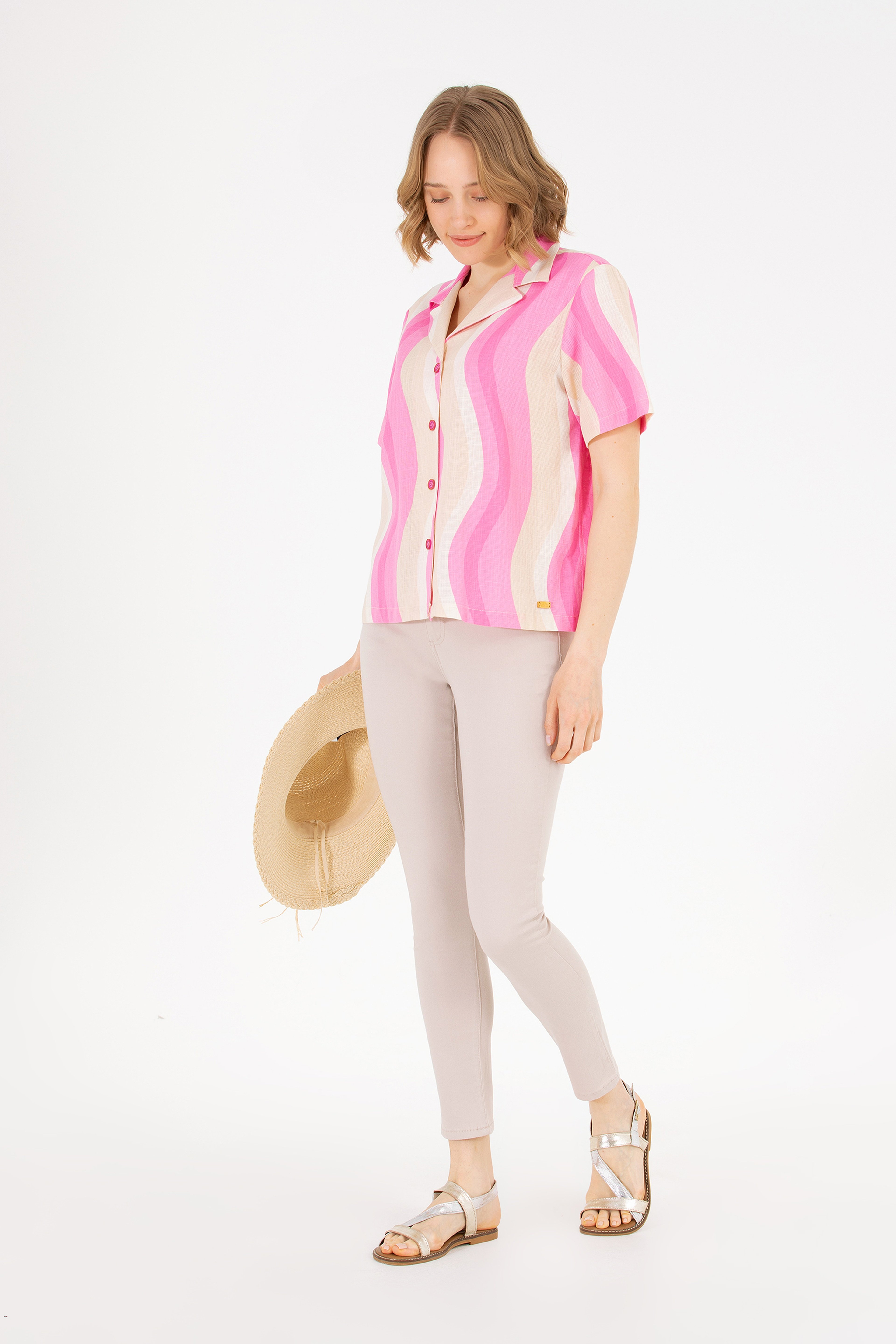 Kadın Taş Toothpick Fit Pantolon