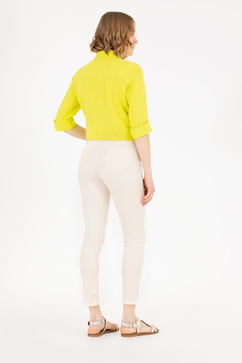 Kadın Krem Pantolon - 50263208039