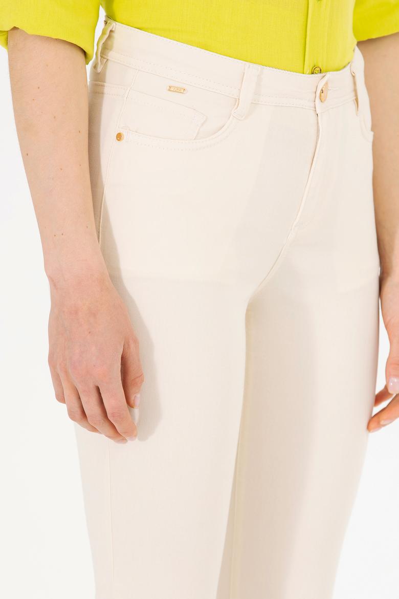 Kadın Krem Pantolon - 50263208039