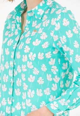 Kadın Mint Uzun Kollu Gömlek - 50263742010