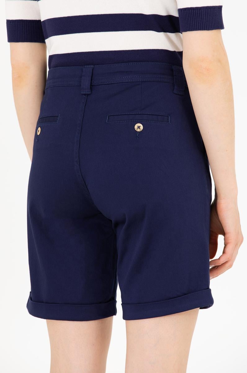 Kadın Lacivert Dokuma Şort