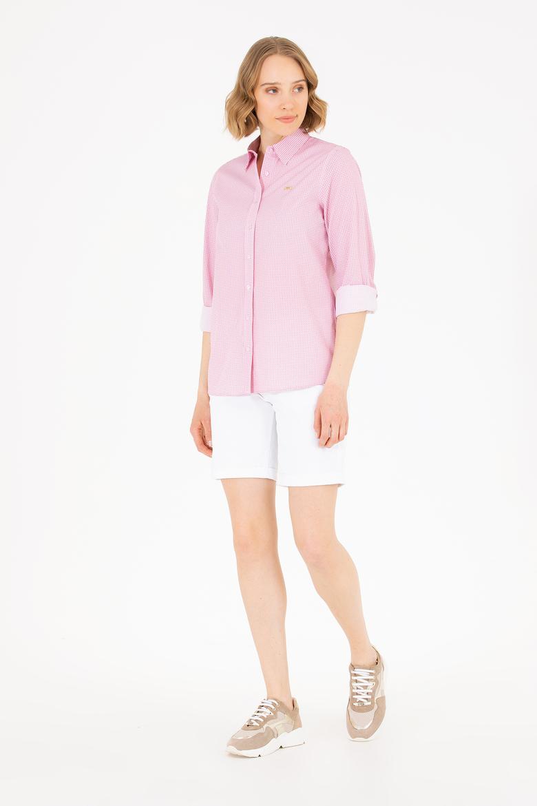 Kadın Kırmızı Uzun Kollu Gömlek - 50263747004