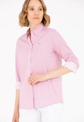 Kadın Kırmızı Uzun Kollu Gömlek - 50263747004