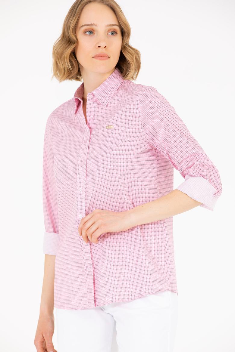 Kadın Kırmızı Uzun Kollu Gömlek - 50263747004