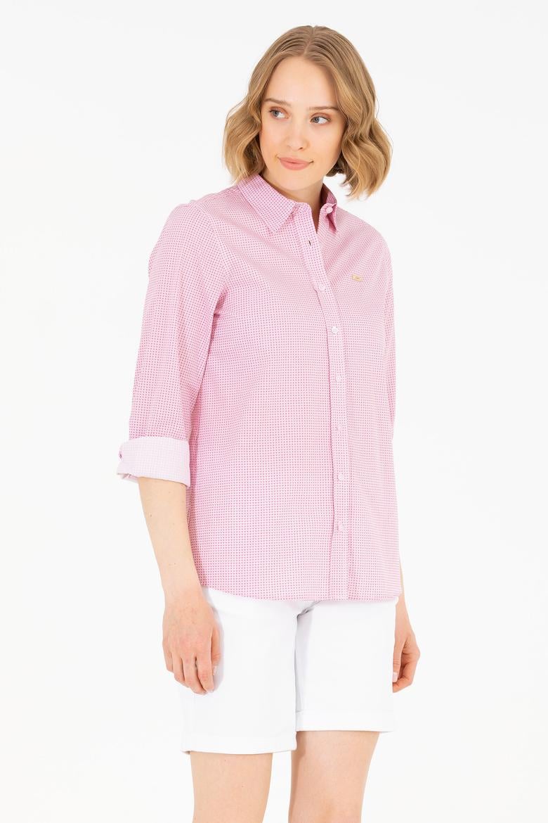 Kadın Kırmızı Uzun Kollu Gömlek - 50263747004