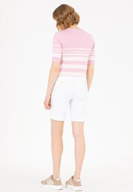 Kadın Beyaz Dokuma Şort - 50263220011