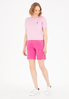 Kadın Pembe Dokuma Şort - 50263220016