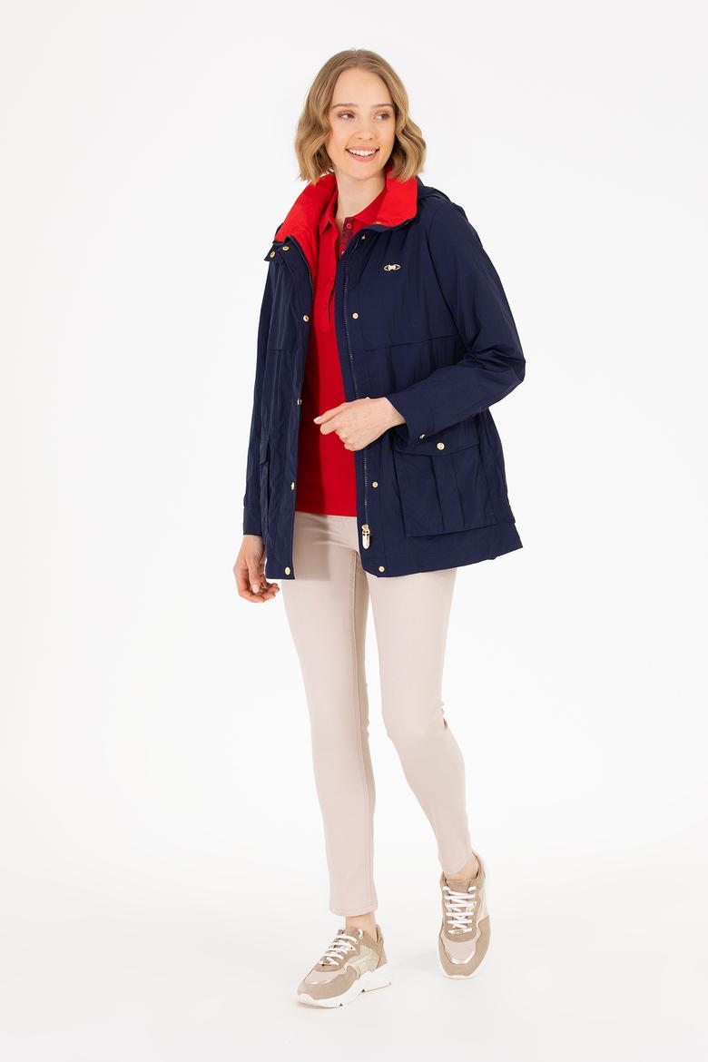 Kadın Lacivert Kaban - 50263844005