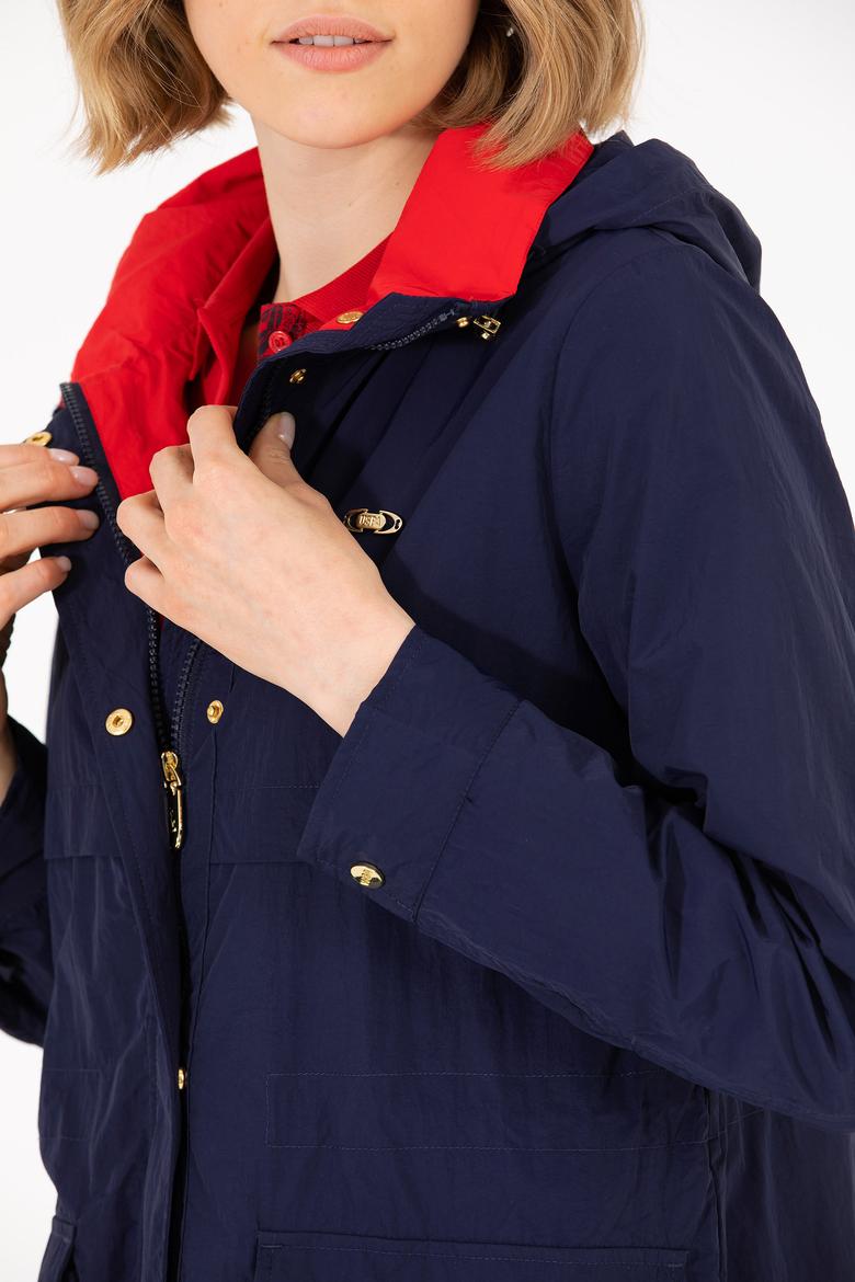 Kadın Lacivert Kaban - 50263844005