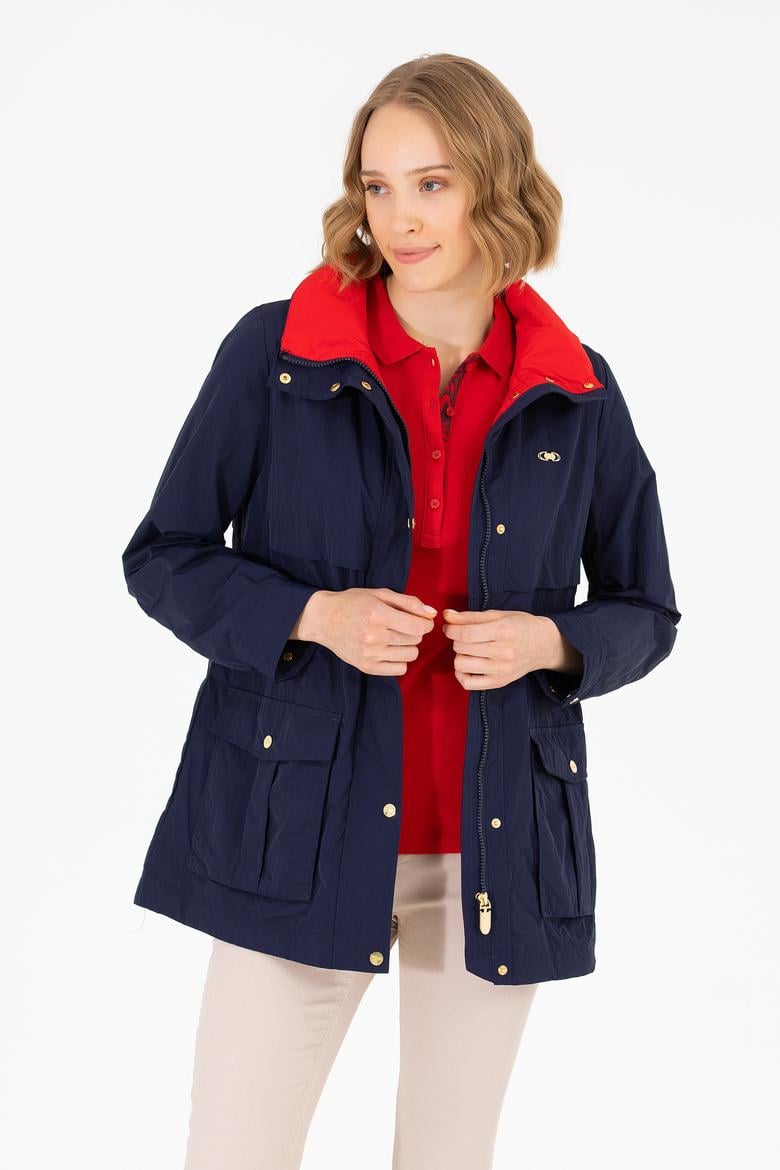 Kadın Lacivert Kaban - 50263844005