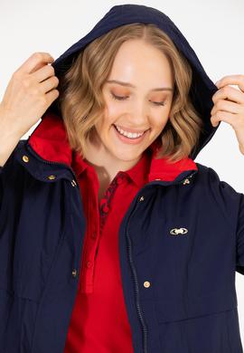 Kadın Lacivert Kaban - 50263844005