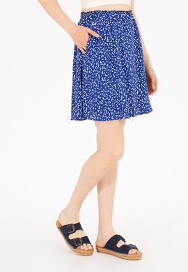 Kadın Saks Dokuma Etek - 50263212005