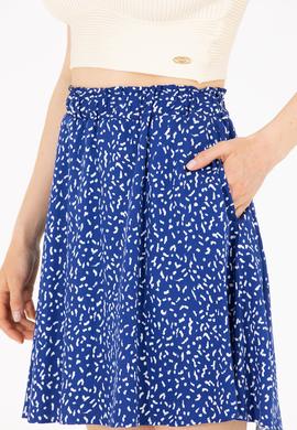 Kadın Saks Dokuma Etek - 50263212005