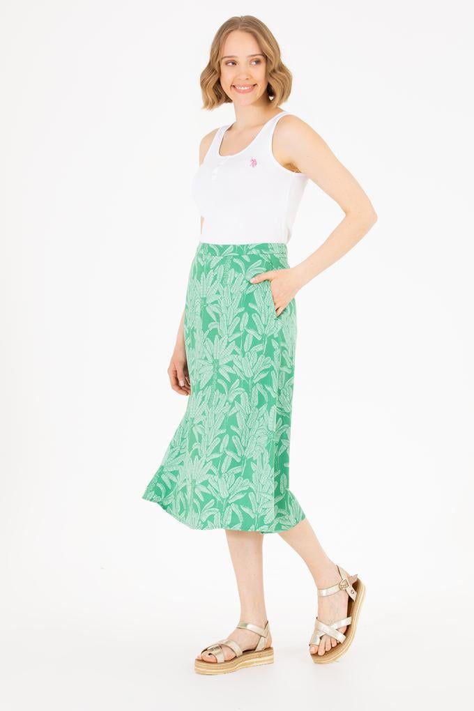 Kadın Yeşil Dokuma Etek