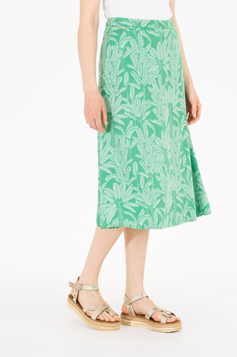 Kadın Yeşil Dokuma Etek