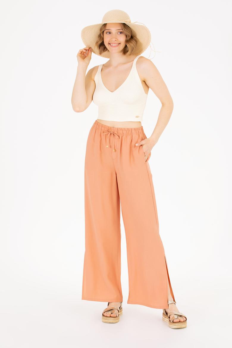 Kadın Ekru V Yaka Kazak - 50267078011