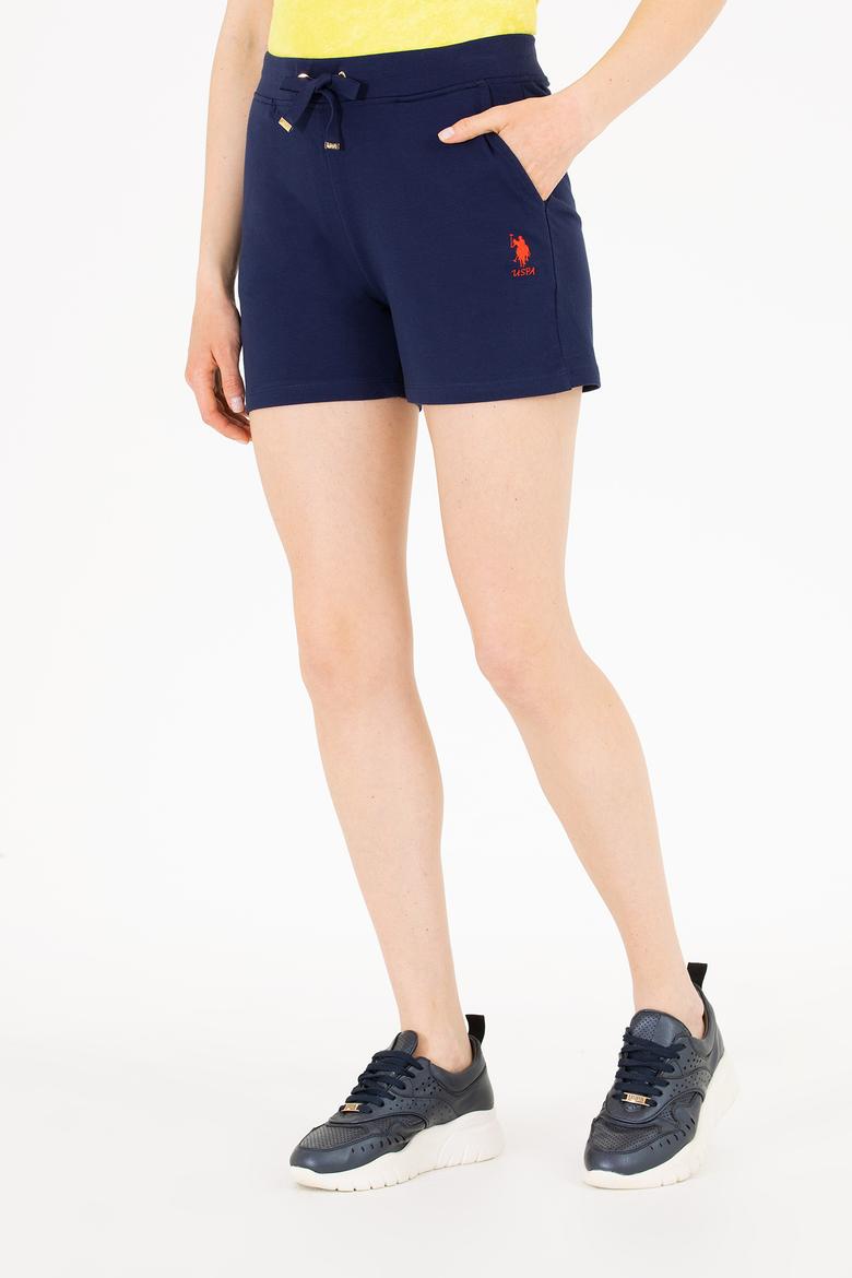 Kadın Lacivert Örme Şort - 50262609004