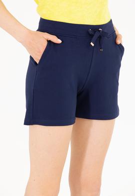 Kadın Lacivert Örme Şort - 50262609004