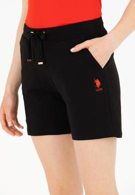 Kadın Siyah Örme Şort - 50262609030