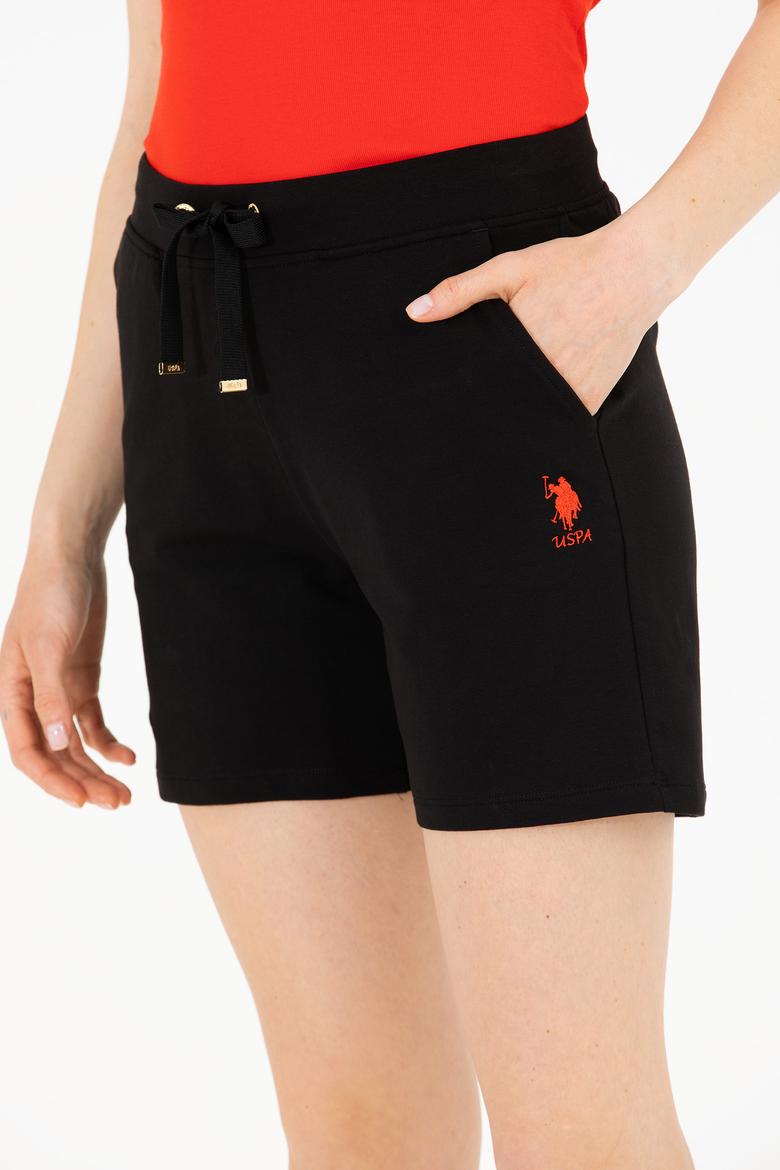 Kadın Siyah Örme Şort - 50262609030