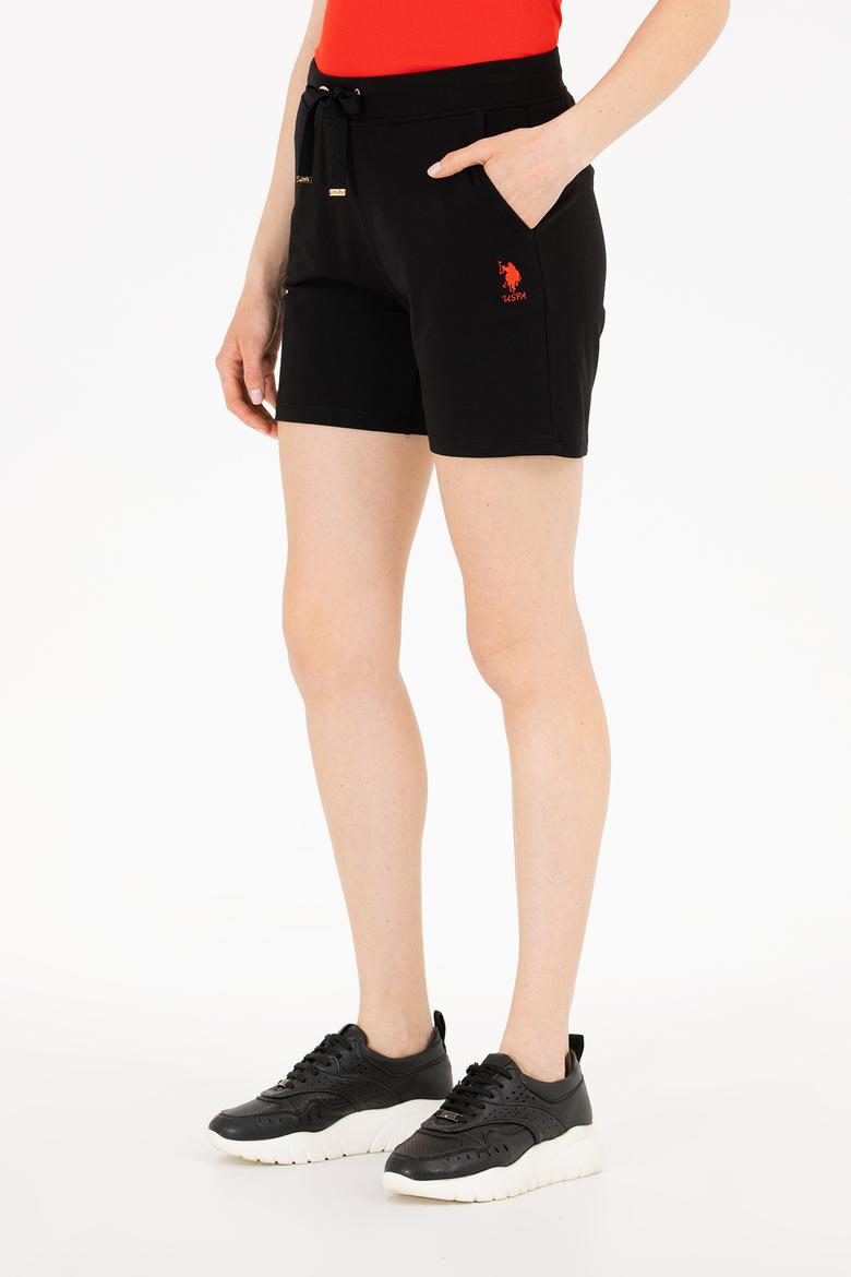 Kadın Siyah Örme Şort - 50262609030