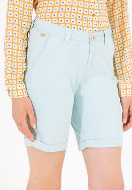 Kadın Su Yeşili Dokuma Şort - 50263220026