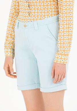 Kadın Su Yeşili Dokuma Şort - 50263220026