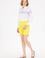 Kadın Neon Sarı Dokuma Şort