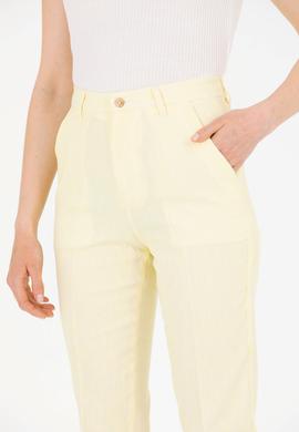 Kadın Neon Sarı Carrot Fit Pantolon - 50263202011