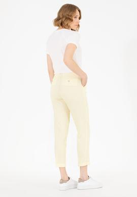 Kadın Neon Sarı Carrot Fit Pantolon - 50263202011