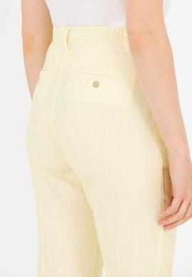 Kadın Neon Sarı Carrot Fit Pantolon - 50263202011