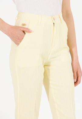 Kadın Neon Sarı Carrot Fit Pantolon - 50263202011