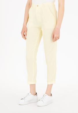 Kadın Neon Sarı Carrot Fit Pantolon - 50263202011