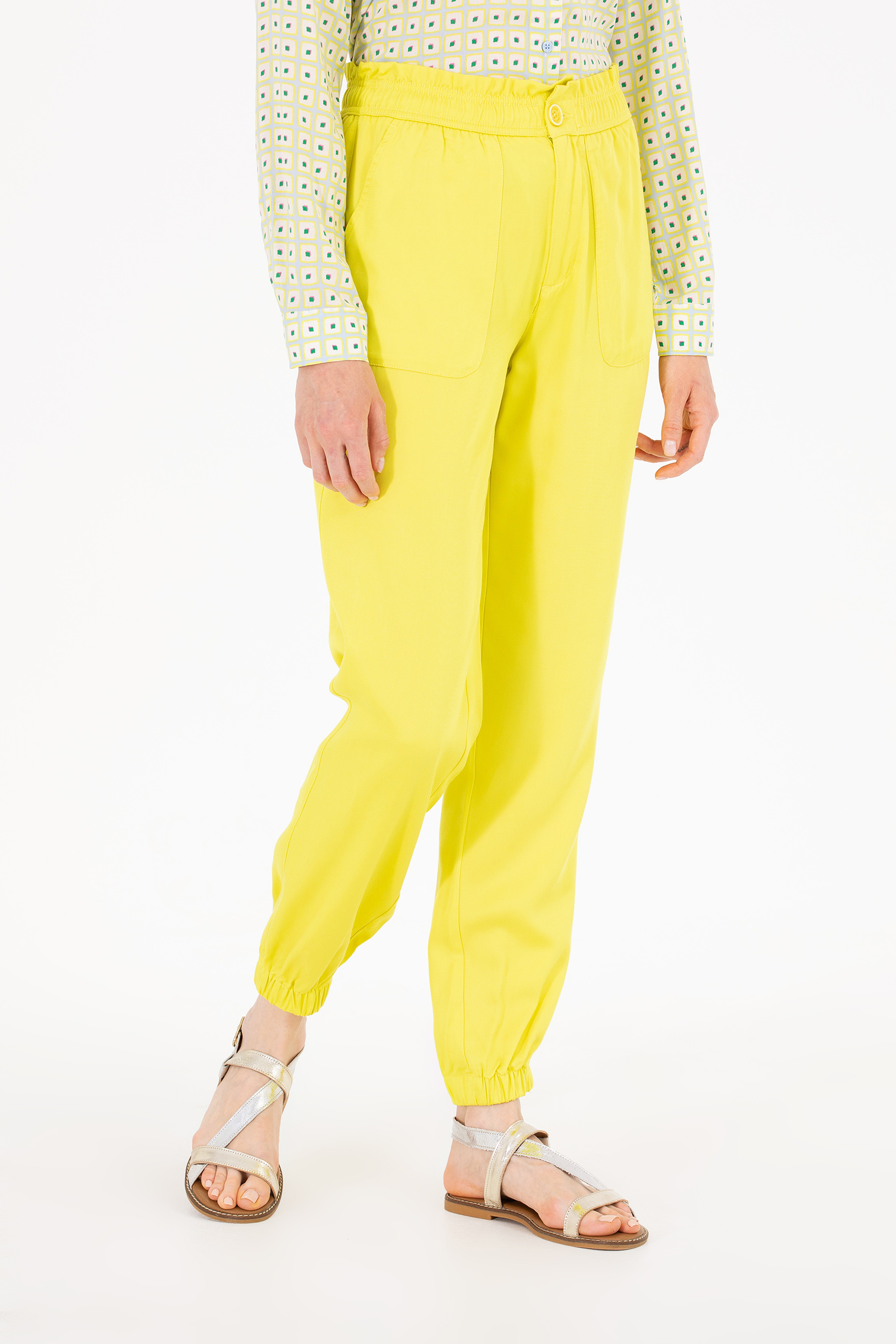 Kadın Neon Sarı Pantolon - Image 2