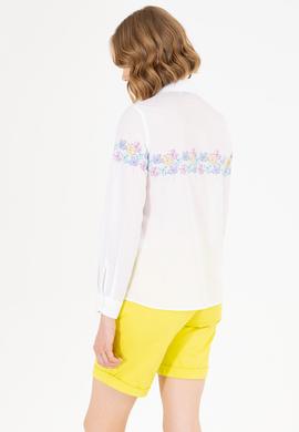 Kadın Mavi Uzun Kollu Gömlek - 50263744003