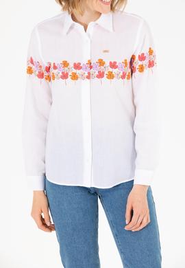 Kadın Manolya Uzun Kollu Gömlek - 50263744011