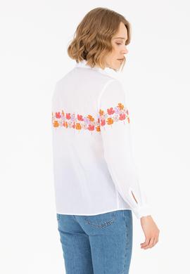 Kadın Manolya Uzun Kollu Gömlek - 50263744011