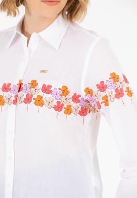 Kadın Manolya Uzun Kollu Gömlek - 50263744011