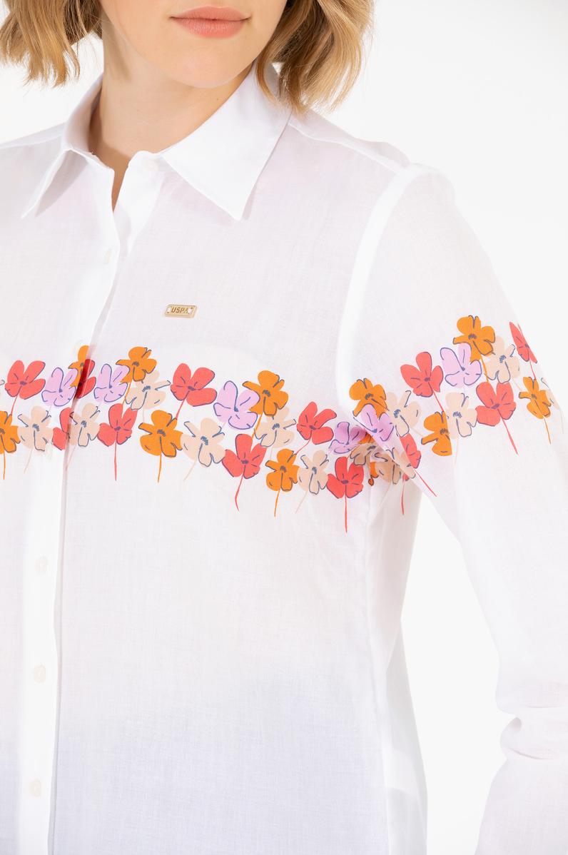 Kadın Manolya Uzun Kollu Gömlek